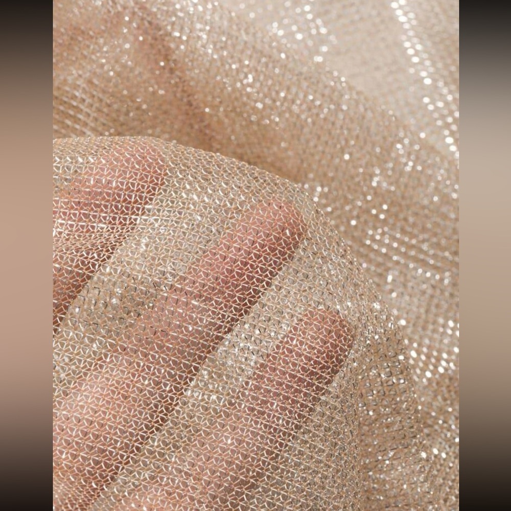 Lightweight Sheer Cardigan Shrug - Champagne - Picture 3 of 3